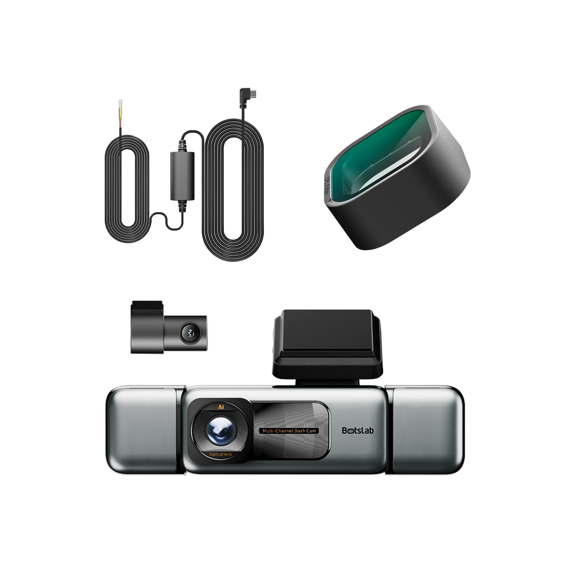 G980H 4-Camera Dash Cam + CPL Filter & Type-C Hardwire