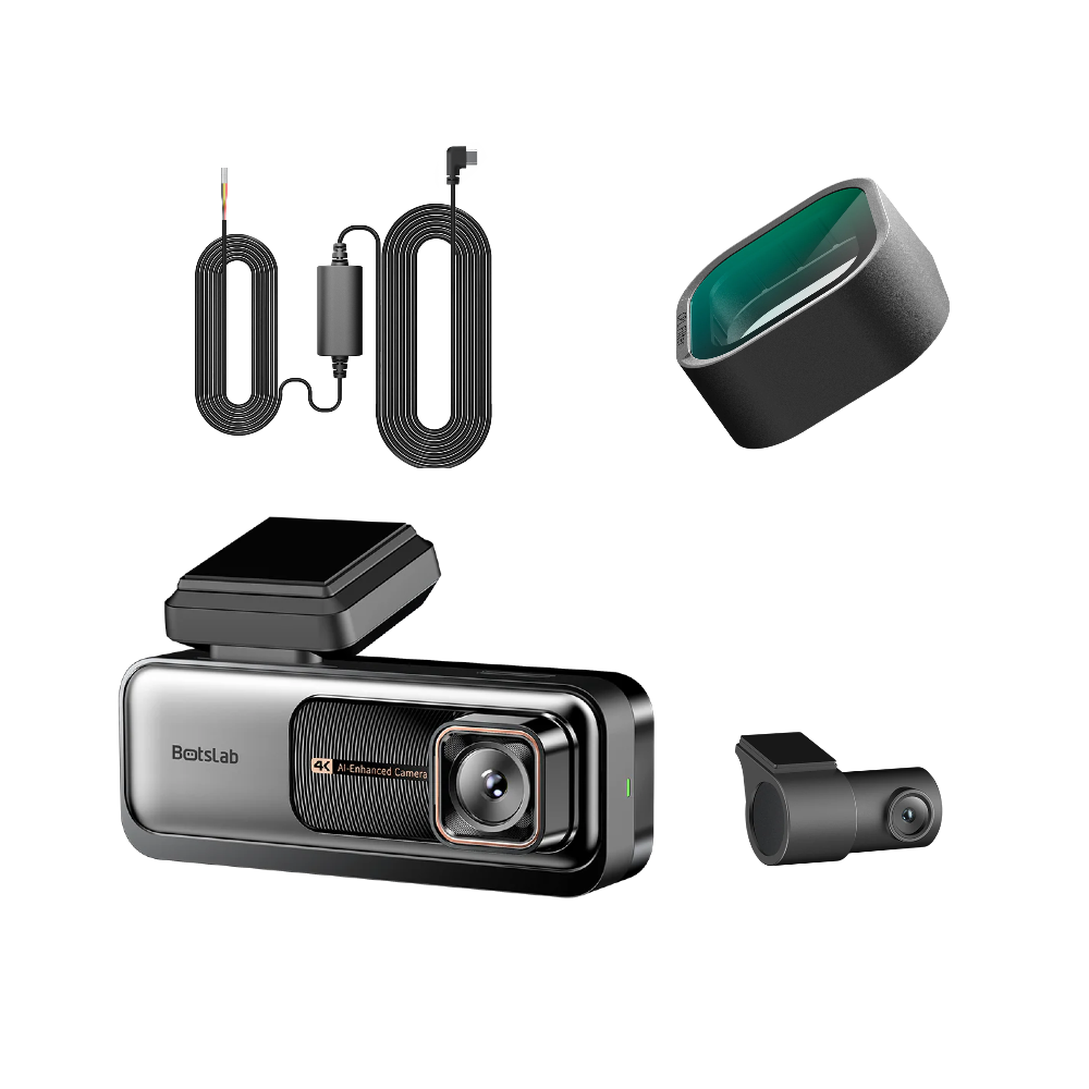 G980H Pro Dash Cam + CPL Filter & Type-C Hardwire